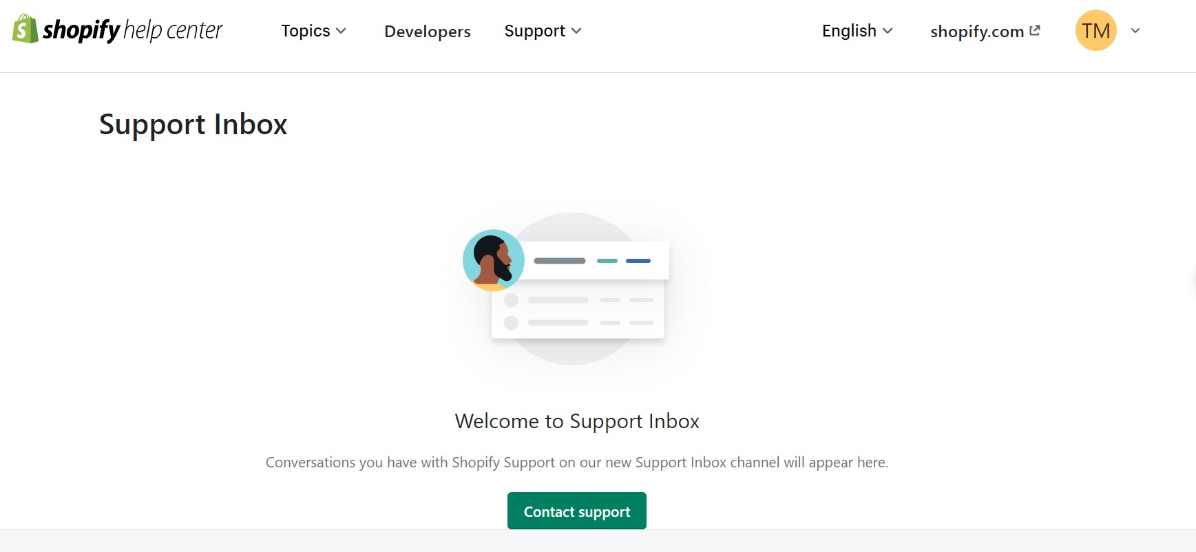 Contact Shopify Support